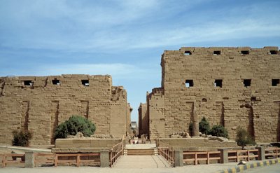الآثار المصرية: منظر لمعبد الكرنك. مصر بواسطة مصري مصري