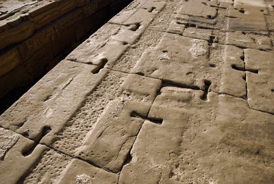 العصور القديمة المصرية: تفاصيل السقف ، معبد حتحور ، دندرة ، مصر بواسطة الفترة البطلمية المصرية