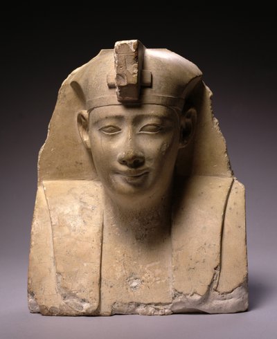 الرأس ، العصر البطلمي المبكر (304-250 قبل الميلاد) (الحجر الجيري) بواسطة Egyptian Ptolemaic Period