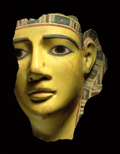 قناع المومياء (كارتوناج متعدد الألوان) بواسطة Egyptian Ptolemaic Period