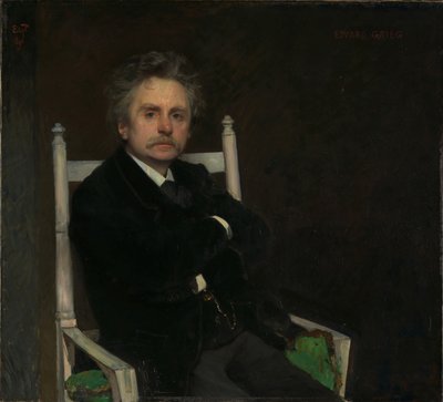 صورة إدوارد جريج 1843-1907 ، 1891. بواسطة Hjalmer Eilif Emanuel Peterssen
