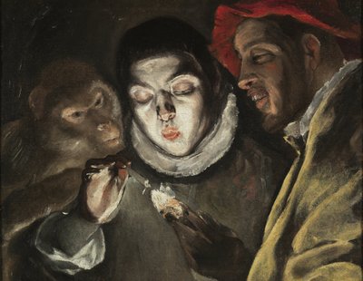 La fable - Peinture de Dominicos Theotokopoulos dit Le Greco (1541-1614) ، huile sur toile (50.5x63.6 cm) ، العدد 1580 - (The Fable ، زيت على قماش من El Greco) - متحف ديل برادو ، مدريد (إسبانيا) ) بواسطة إل جريكو