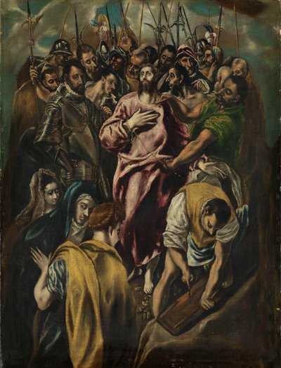 تعري المسيح ، حوالي 1600 (زيت على قماش) بواسطة إل جريكو