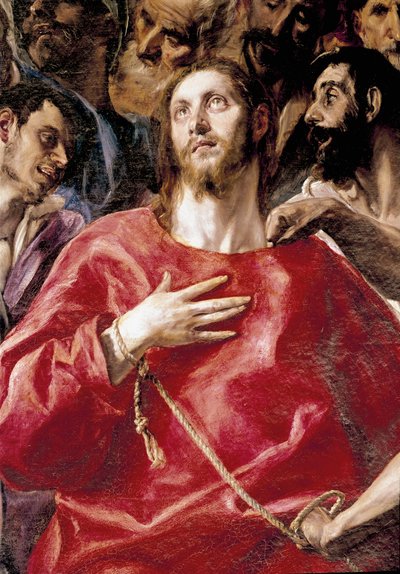 The derision of Christ. Painting by Domenikos Theotokopoulos dit El Greco (1540-1614) بواسطة إل جريكو