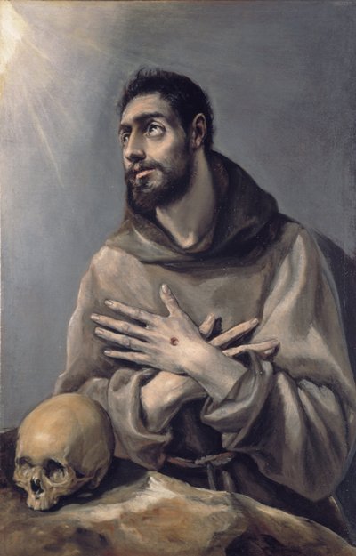 القديس فرنسيس في النشوة ، ج. 1580 بواسطة إل جريكو