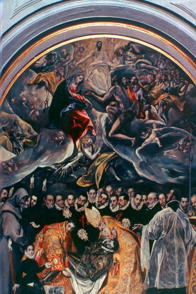 دفن الكونت أورغاز التفاصيل ، 1586-1588 بواسطة إل جريكو