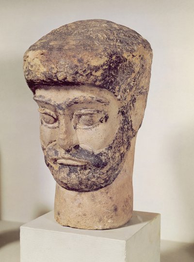 رأس رجل مطرز ، عام 1800 ق بواسطة العيلامية