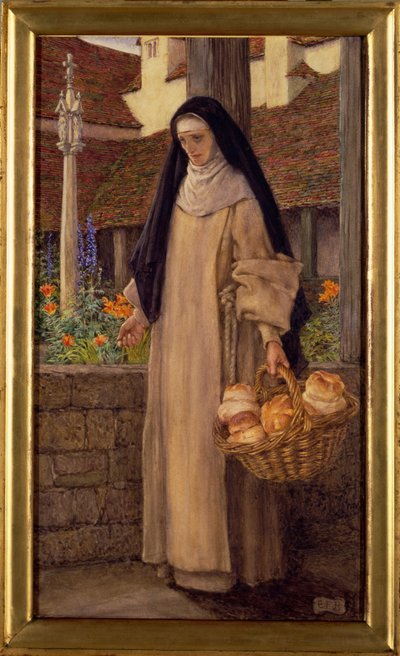 جينيفير - "قبل مجيء الملكة الخاطئة" بواسطة Eleanor Fortescue Brickdale