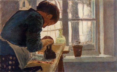 "The Washerwoman" أواخر القرن التاسع عشر ، 1965. بواسطة إيلينا دميترييفنا بولينوفا