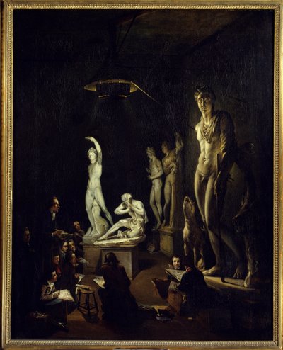 غرفة الصب بالأكاديمية الملكية في لندن عام 1770 رسم إلياس مارتن بواسطة إلياس مارتن