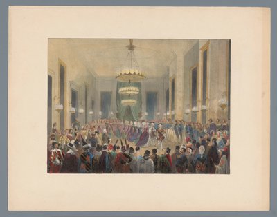 قاعة رقص حيث يرقص البافان ، 1845 بواسطة تشارلز روتشوسن