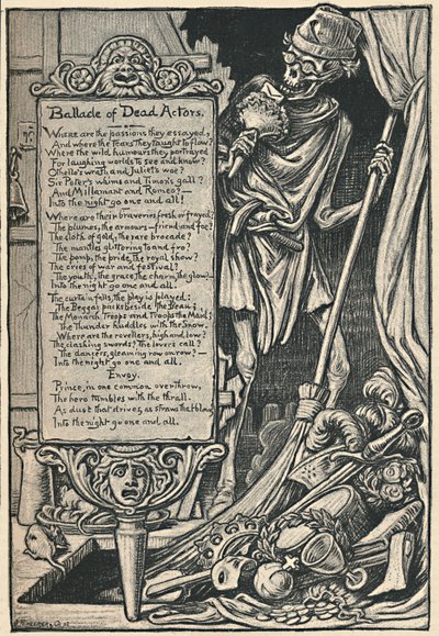 Ballade of Dead Actors ، 1886 بواسطة اليهو فيدر