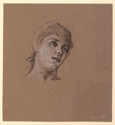 رسم، رسم بورتريه لفتاة صغيرة، حوالي عام 1885 بواسطة اليهو فيدر