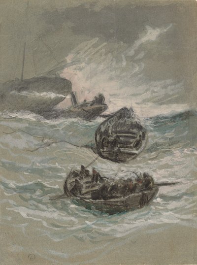 حطام السفينة ، ج. 1880. بواسطة اليهو فيدر