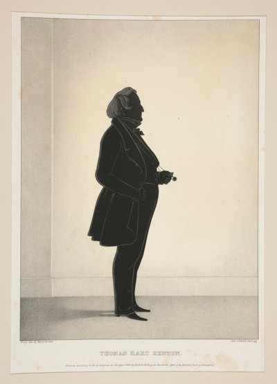 توماس هارت بينتون ، من مجموعة من 27 صورة شخصية بواسطة Elijah C. Kellogg