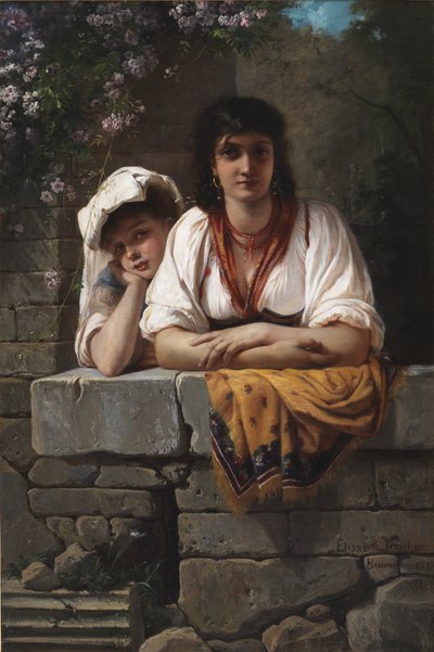 لاسبيتا. إنها تنتظره بواسطة Elisabeth Jerichau-Baumann