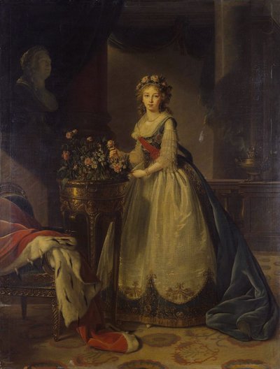 صورة الإمبراطورة إليزابيث أليكسييفنا ، الأميرة لويز من بادن 1779-1826 ، 1795 بواسطة إليزابيث لويز فيجي ليبرون