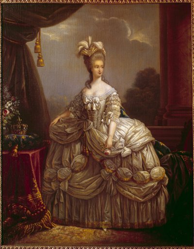 Portrait of Marie Antoinette by Lorraine Habsburg (1755-1793) Queen of France Painting by Marie Elisabeth Louise Vigee Le brun (or Vigee-Lebrun or Vigee Lebrun) (1755-1842) 18th century Compiegne, musee national du chateau بواسطة إليزابيث لويز فيجي ليبرون