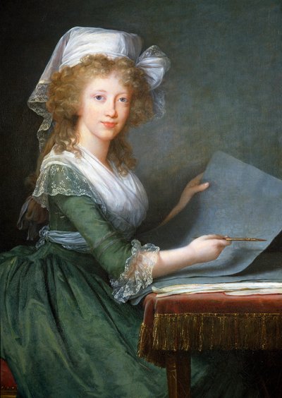 صورة لماري لويز من الصقليتين (أو بوربون-صقلية أو بوربون صقلية) (1773-1802) ، زوجة فرديناند الثالث ، دوق توسكانا الأكبر لوحة لماري إليزابيث لويز فيجي لو برون (أو فيجي ليبرون أو فيجي ليبرون) ( 1755-1842) التفاصيل 1790 متحف هـ بواسطة إليزابيث لويز فيجي ليبرون