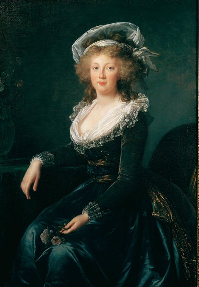 صورة لماري تيريز من بوربون نابولي ، ملكة نابولي وصقلية (1772-1807) ثم زوجة فرانسوا الثاني ملك النمسا لوحة إليزابيث فيجي ليبرون (1755-1842) 1790 نابولي ، متحف كابوديمونتي - الأميرة ماريا تيريزا (1755-1793) (لاحقًا إمبراطورة أ بواسطة إليزابيث لويز فيجي ليبرون