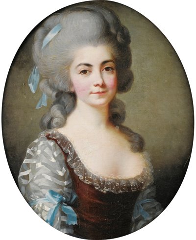 صورة لمغنية الأوبرا أنطوانيت سانت هوبيرتي 1756-1812 ، ج. 1780 بواسطة إليزابيث لويز فيجي ليبرون
