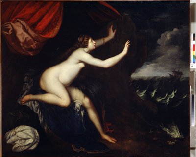 رياضان (رياضان) جلس على هجر. Painture de Elisabetta Sirani (1638-1665). Huille sur Toile بواسطة إليزابيتا سيراني