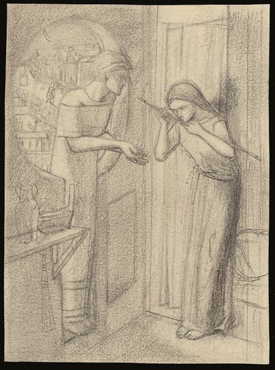 كاتب سوندرز (قلم رصاص على ورق) بواسطة إليزابيث إليانور (1834 62) سيدال