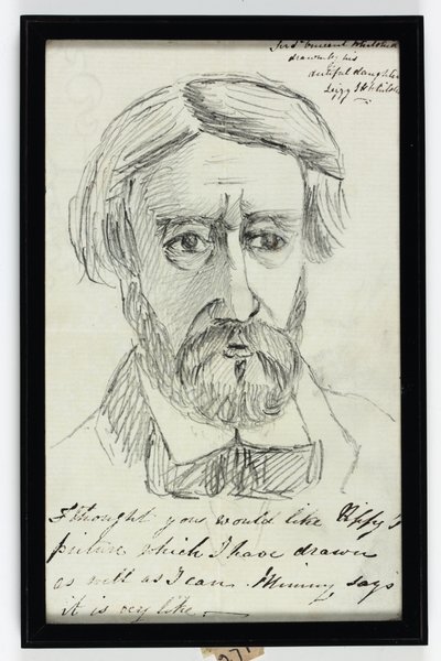 Sir St Vincent Keene Hawkins-Whitshed Bart (pencil on paper) بواسطة إليزابيث صوفيا هوكينز ويتشيد