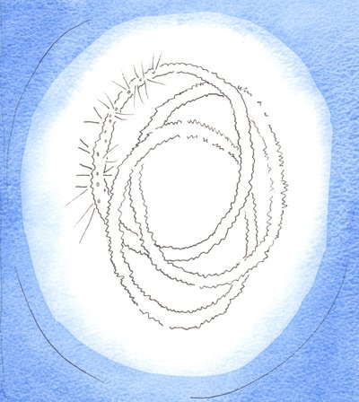 خاتم زواج روسي: خاتم الزواج الثلاثي هو رمز للربوبية ، إنه بسيط وجميل ، 2001 (ث - ج على الورق) بواسطة إليزابيث وانج