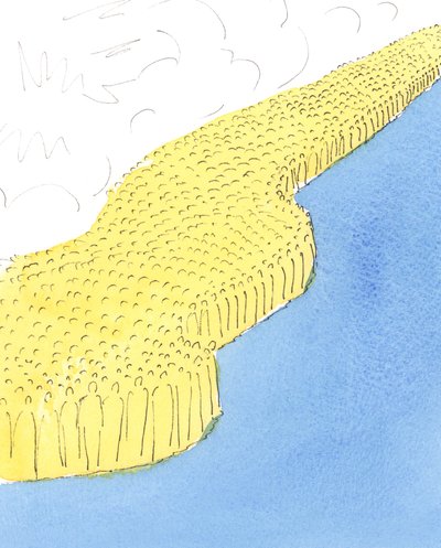 من بين العديد من الناس في السماء آباء كانوا يرغبون في تلقي الحب والشكر من أبنائهم في الحياة الأرضية ، 2004 (w - c على الورق) بواسطة إليزابيث وانج