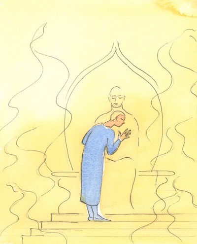 يمكن لله الآب أن يجذبنا في الصلاة ، من خلال مجده الناري ، حتى نتكئ على قلب الآب ، في الحميمية المباركة ، مثل طفل على صدر والدها واثق من سماع صوته. ، 2004 ( بواسطة إليزابيث وانج