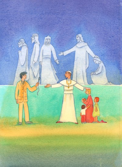 الباباوات الجدد ، مثل أسلافهم ، يتحدثون عن الحقيقة حول الأخلاق ، 2006 (w - c على الورق) بواسطة إليزابيث وانج