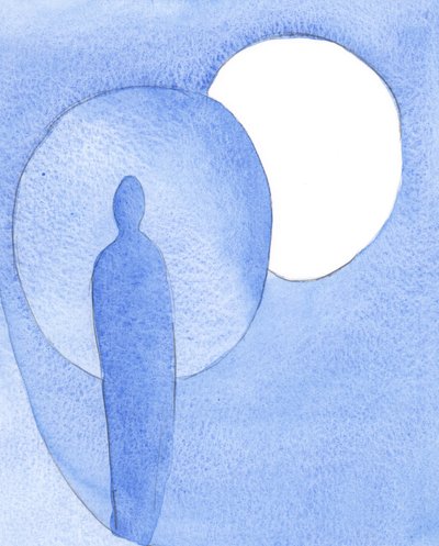 أقل قدر من الكبرياء أو البر الذاتي يمنع نور الله من الانسكاب داخل الروح ، كما هو الحال بالتأكيد عندما يكسف القمر الشمس ، 2001 (w - c على الورق) بواسطة إليزابيث وانج