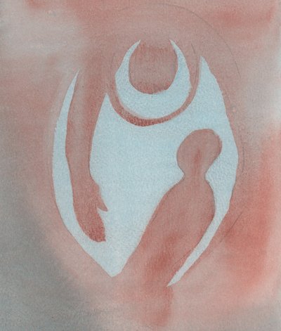 عندما نتوب عن خطايانا ، يحتضننا الله الآب في حركة سريعة من الغفران ، 2001 (w - c على الورق) بواسطة إليزابيث وانج