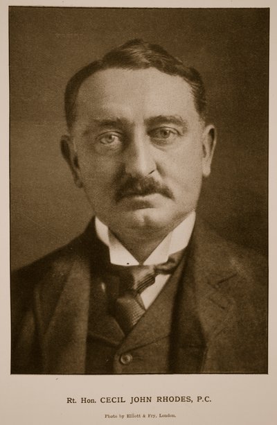 Rt Hon Cecil Rhodes، PC (صورة بني داكن) بواسطة إليوت وفري ستوديو