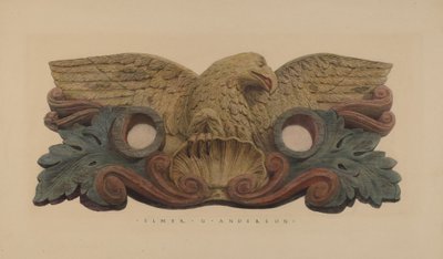 حامل خرطوم بشارة شركة النار بواسطة إلمر جي أندرسون