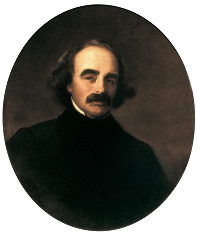 صورة للكاتب الأمريكي ناثانيال هوثورن (1804-1864) لوحة لإيمانويل جوتليب لوتزي (1816-1868) بواسطة إيمانويل جوتليب لوتز