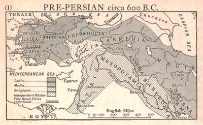 "ما قبل الفارسية ، حوالي 600 قبل الميلاد" ، حوالي عام 1915. بواسطة Emery Walker Ltd