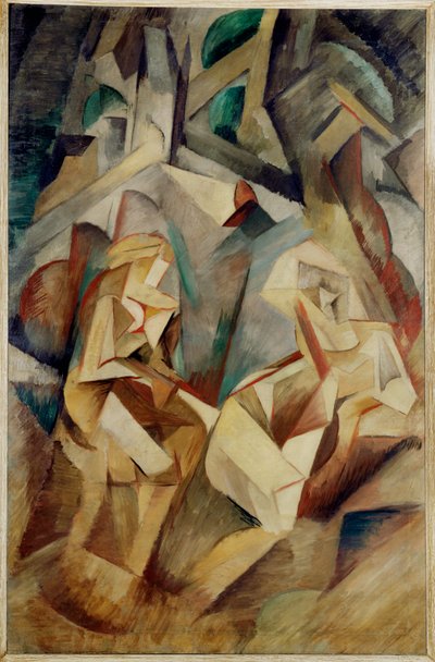 السباحون (زيت على قماش) بواسطة إميل فيلا