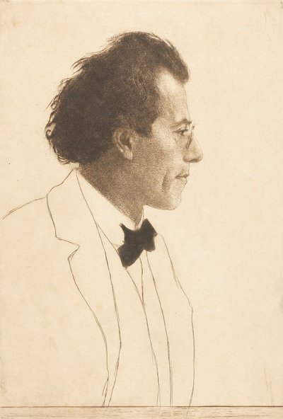 صورة الملحن جوستاف ماهلر 1860-1911 ، 1902. بواسطة إميل أورليك