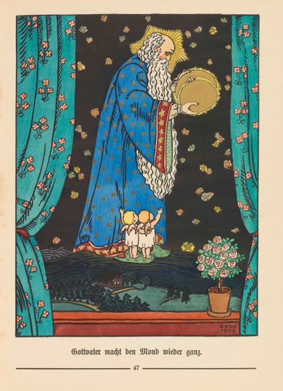 رسم توضيحي لـ Der Buntscheck بقلم ريتشارد ديميل ، 1904. بواسطة إميل رودولف فايس