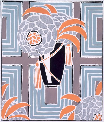 الزهور وأوراق الشجر ، نُشرت حوالي عام 1925 (لون ليثو) بواسطة إميل ألين صغي