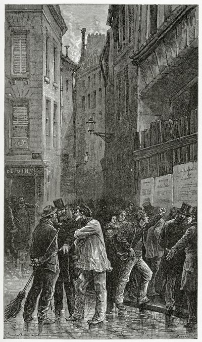 الملصقات - توضيح من Histoire du crime ، القرن التاسع عشر (نقش وزن الجسم) بواسطة إميل أنطوان بايارد