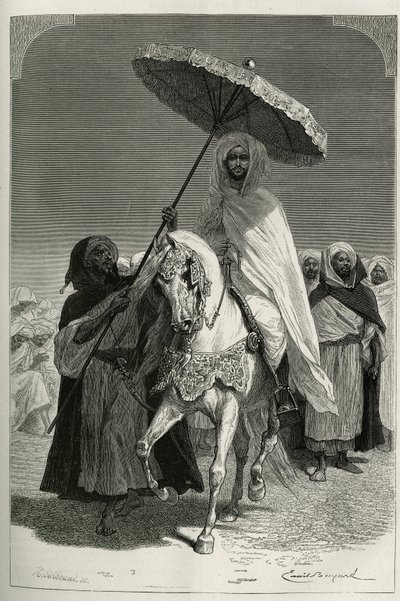 Sultan Hassan I of Morocco (ne Moulay El Hassan بواسطة Emile Antoine Bayard