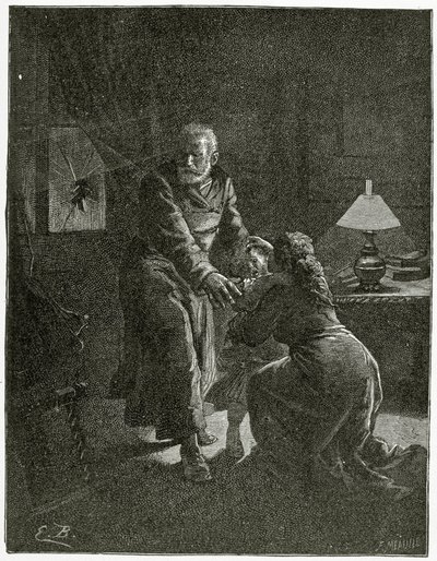 الهجوم الليلي Place des Barricades - رسم توضيحي من Depuis l&39;exil ، القرن التاسع عشر (النقش بالأبيض والأسود) بواسطة إميل أنطوان بايارد