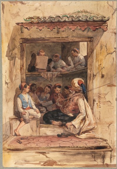 مدرسة البنين بواسطة Emile Aubert Lessoire