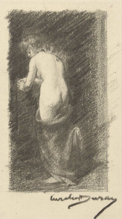 دراسة لامرأة عارية من الخلف بواسطة Charles Emile Auguste Carolus-Duran
