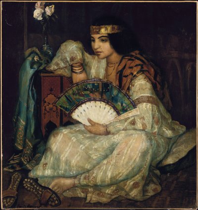 جمال شرقي جالس بواسطة Emile Bernard