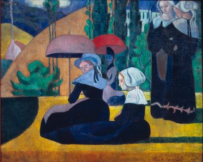 Breton Women in the Shade بواسطة اميل برنارد