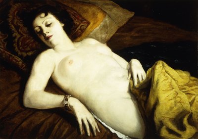 النوم عارية مع سوار. سوار Nu Couche au ، 1930 بواسطة اميل برنارد
